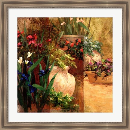 Framed Flower Pots Right Print