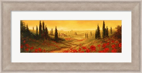 Framed Toscano Panel II Print