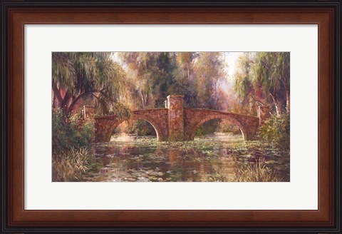 Framed Willow Bridge Print