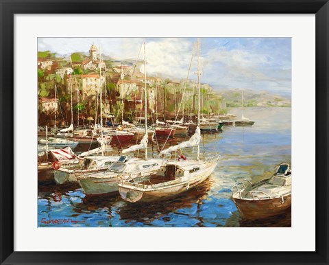 Framed Harbor Bay Print