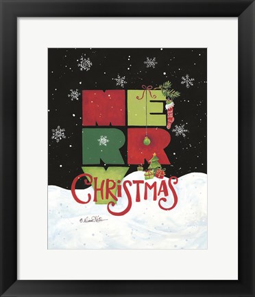 Framed Merry Christmas Print