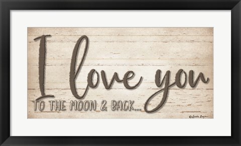 Framed I Love You Print