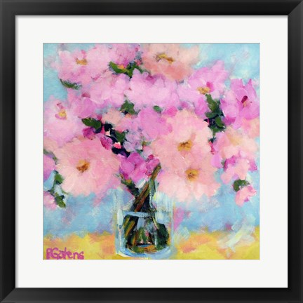 Framed Bright Pink Peony Print