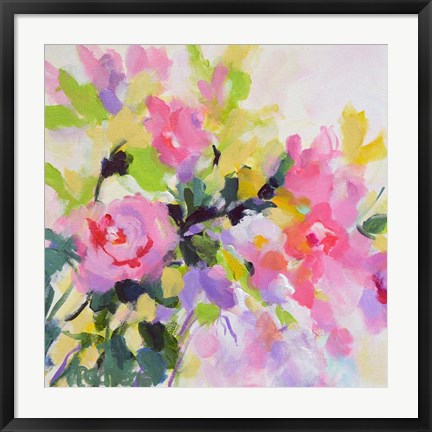 Framed Wild Rose Garden Print