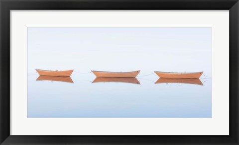 Framed Three Dories II Print