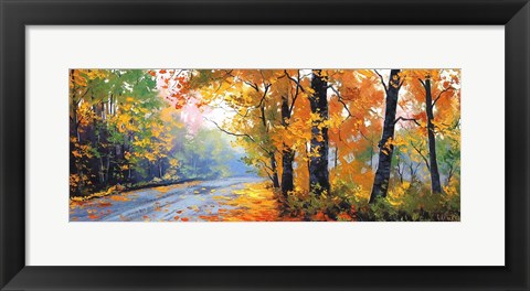 Framed Autumn Backlight Print