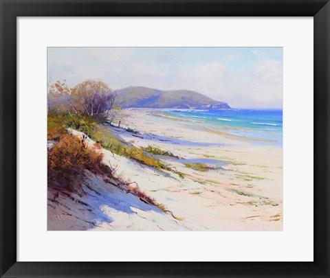 Framed Port Stephans Beach Sands Print