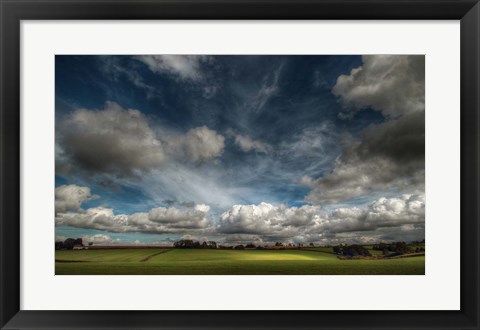 Framed Love Clouds Print