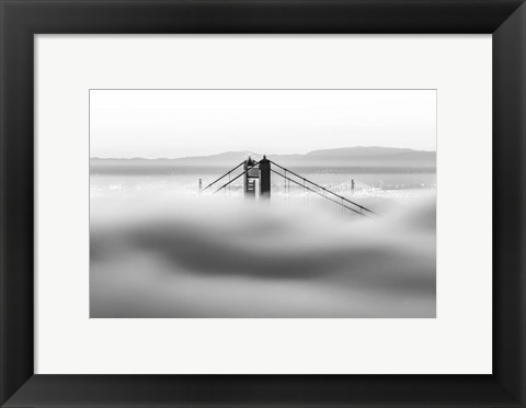 Framed Across the Bay (BW) Print