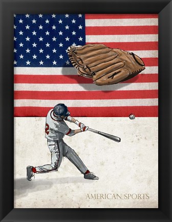 Framed American Sports: Baseball 1 Print