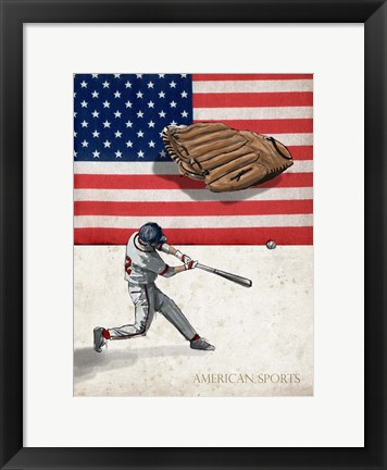 Framed American Sports: Baseball 1 Print