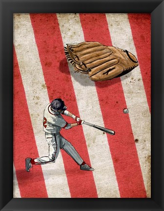 Framed American Sports: Baseball 2 Print