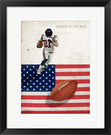 Framed American Sports: Football 1 Print