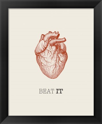 Framed Beat It Print