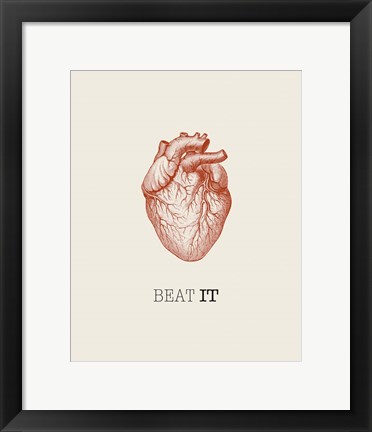 Framed Beat It Print