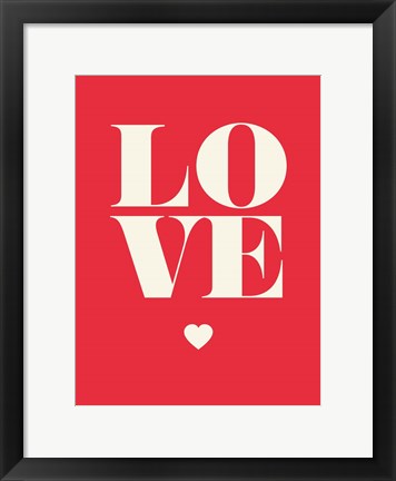 Framed Love Print