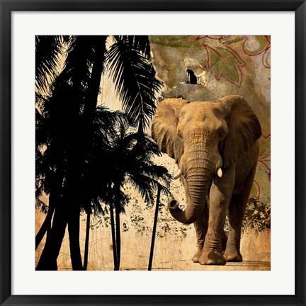 Framed Mighty Elephant 2 Print