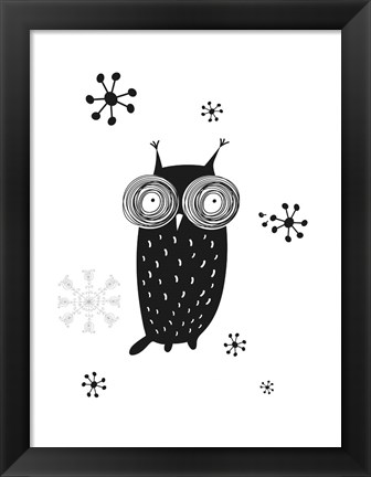 Framed Owl I Print