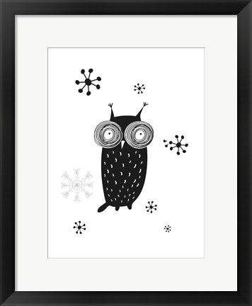 Framed Owl I Print