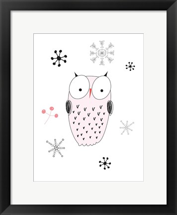 Framed Owl III Print