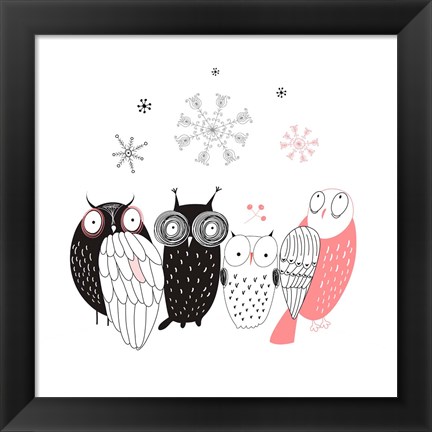 Framed Owl IV Print