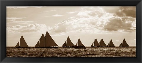 Framed Sailboats Print