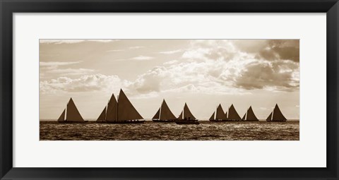 Framed Sailboats Print