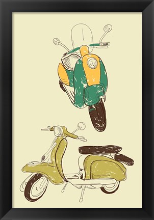 Framed Scooter III Print