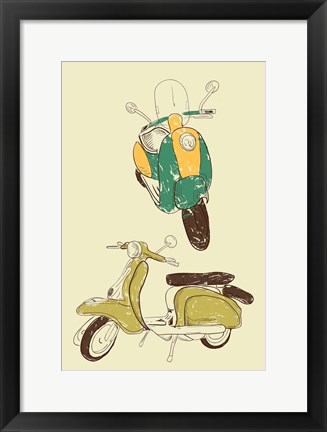 Framed Scooter III Print