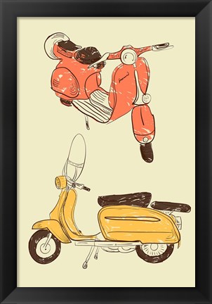 Framed Scooter IV Print