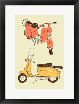 Framed Scooter IV Print