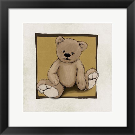 Framed Teddy Bear Print