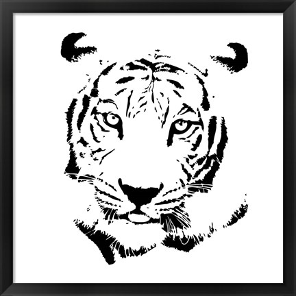 Framed Tiger Print