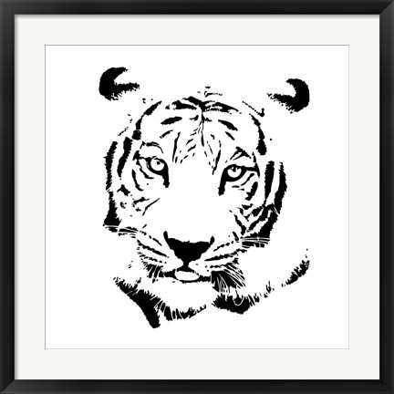 Framed Tiger Print