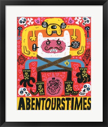 Framed Las Aventuras de Pen Print