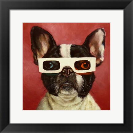 Framed 3D Dog Print