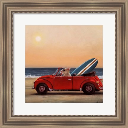 Framed Beach Bound Print