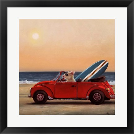 Framed Beach Bound Print