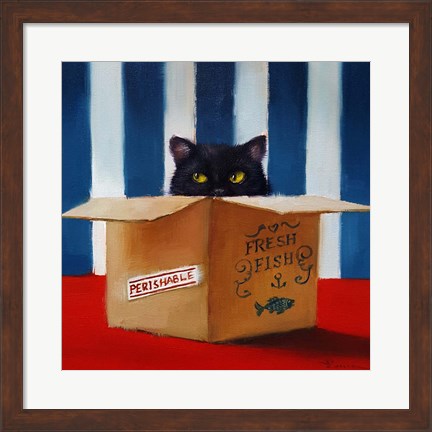 Framed Cat Burglar Print