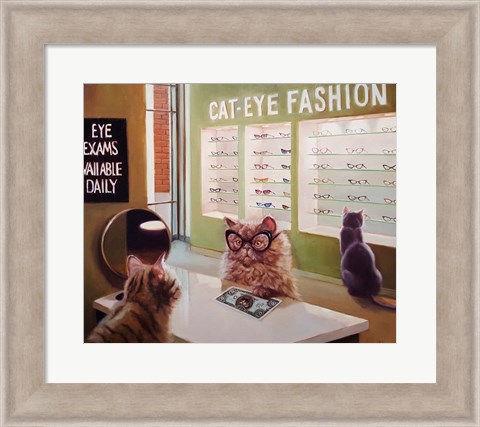 Framed Feline Optical Print