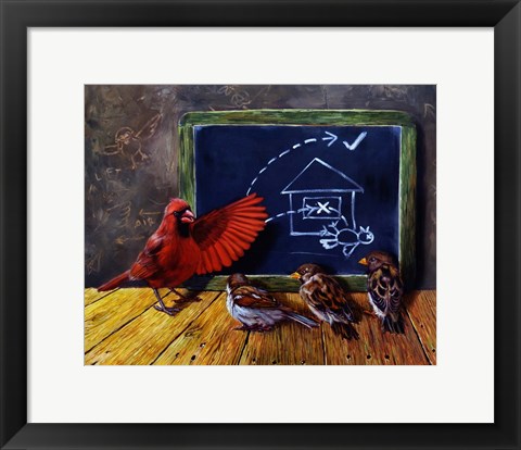 Framed Flight School Print