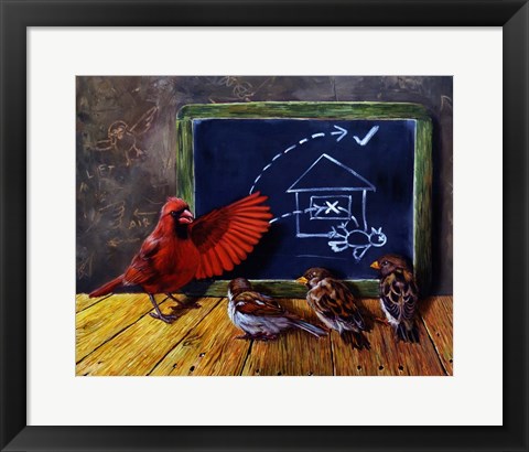 Framed Flight School Print