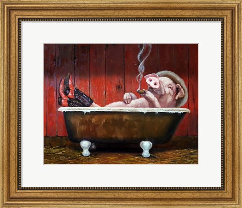 Framed Hog Heaven Print