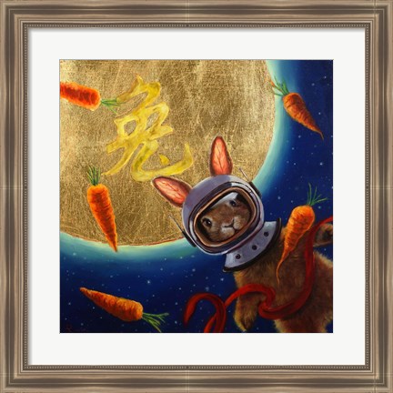 Framed Journey to the Moon Print