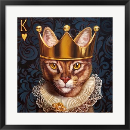 Framed King of Hearts Print