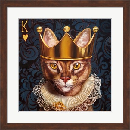 Framed King of Hearts Print