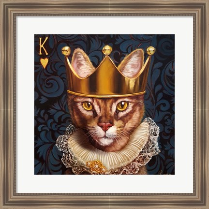 Framed King of Hearts Print