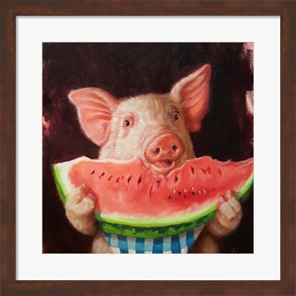 Framed Pig Out Print