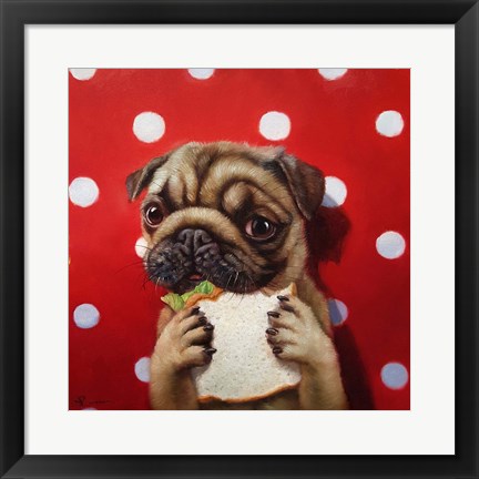 Framed Pugalicious Print