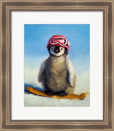 Framed Snowboard Chic Print